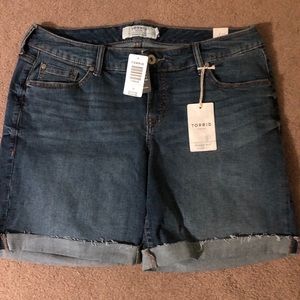 Torrid Denim Shorts NWT